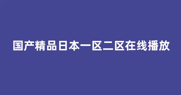 国产精品日韩欧美一区二区三区